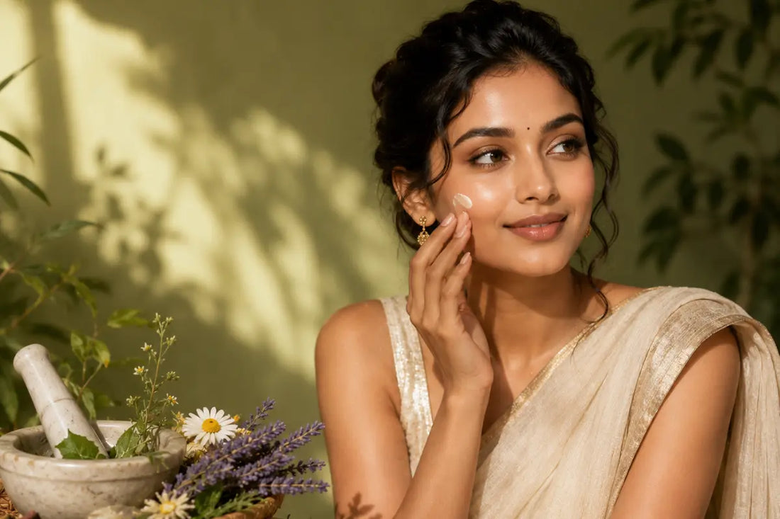Healthy hydrated skin with natural glow